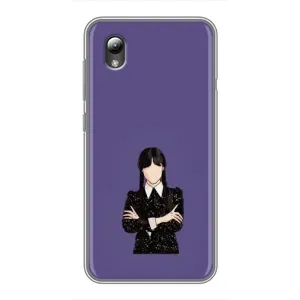 Чохли Венсдей на ZTE Blade L8 Уенсдей (AlphaPrint) (Венздей у чорному)