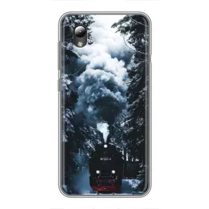 Новорічні, Святкові Чохли для ZTE Blade L8 - 2024 год (Зимовий потяг)