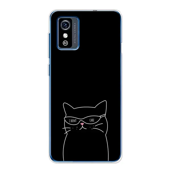 Чехол с принтом «Равнодушный кот» для ZTE Blade L9