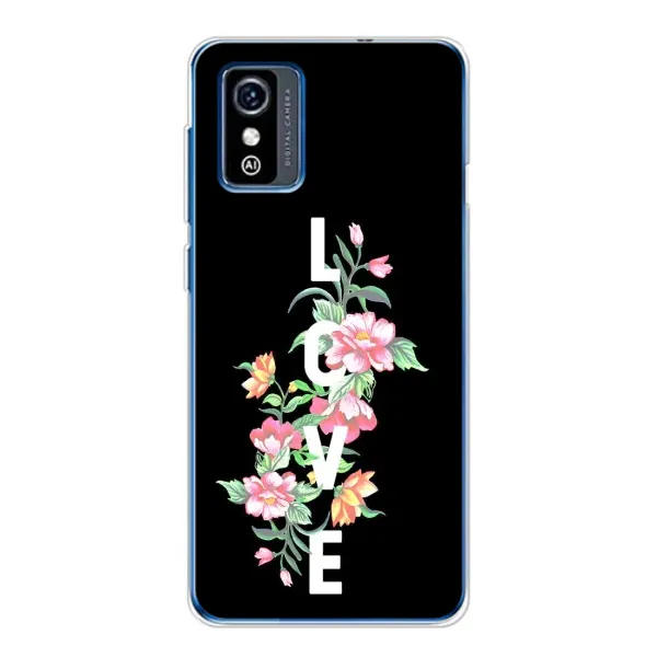 Чехол с принтом «Цветы LOVE» для ZTE Blade L9 Чехол с принтом «Цветы LOVE» для ZTE Blade L9