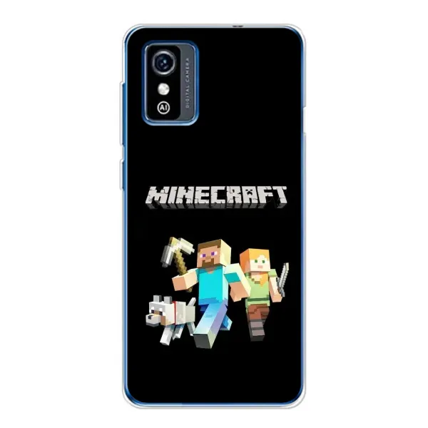 Чохол з принтом «герої Minecraft» для ZTE Blade L9