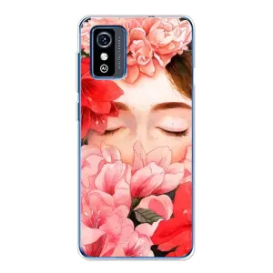 Чехлы (ART) Цветы на ZTE Blade L9 (VPrint) (Очі в квітах)