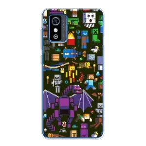 Чохол Майнкрафт на ZTE Blade L9 (AlphaPrint) Minecraft (Колаж Майнкрафт)