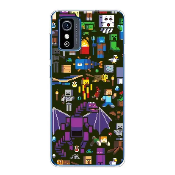 Чохол з принтом «Колаж Майнкрафт» для ZTE Blade L9