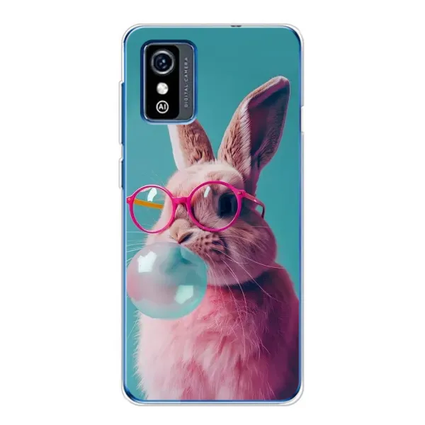 Чехол с принтом «Кролик в очках» для ZTE Blade L9