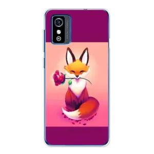 Чохли з картинкою Лисичка для ZTE Blade L9 (VPrint) (Лиса з трояндою)