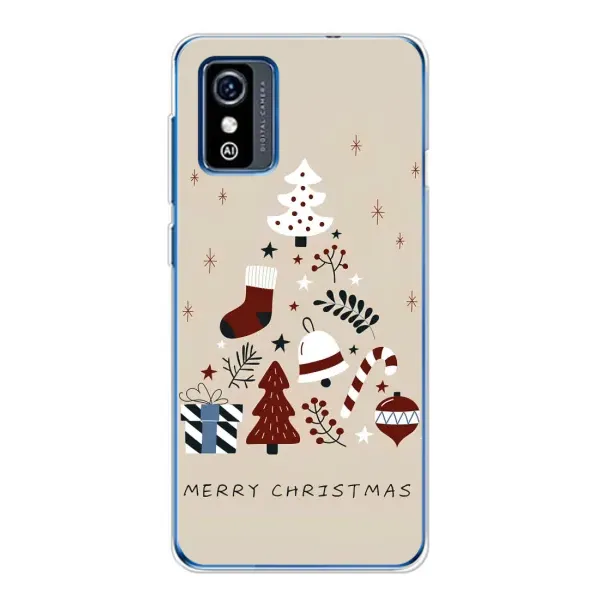 Чехол с принтом «Merry Christmas» для ZTE Blade L9