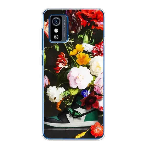 Чехол с принтом «Nike цветы» для ZTE Blade L9