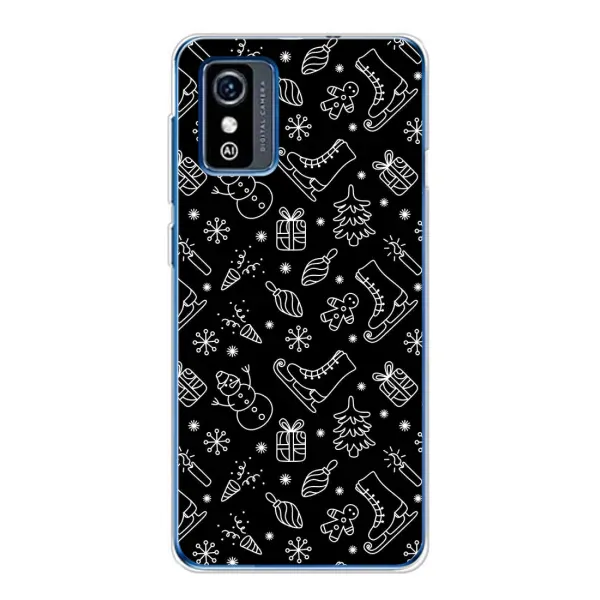 Чехол с принтом «Новогодний фон» для ZTE Blade L9 Чехол с принтом «Новогодний фон» для ZTE Blade L9