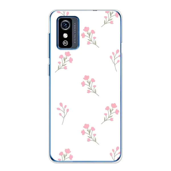 Чехол с принтом «Розовые цветы» для ZTE Blade L9