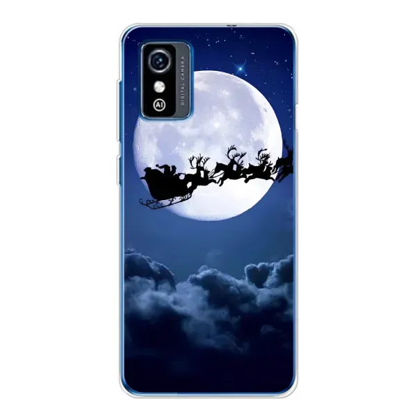 Чехол с принтом «Санта - луна» для ZTE Blade L9