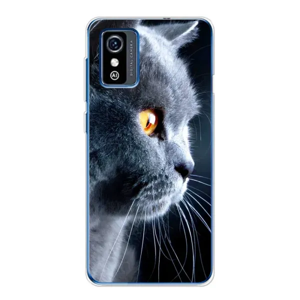 Чехол с принтом «Серый Кот» для ZTE Blade L9 Чехол с принтом «Серый Кот» для ZTE Blade L9