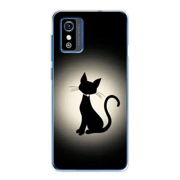 Чехол с принтом «Силуэт котика» для ZTE Blade L9