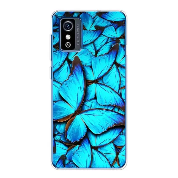 Чехол с принтом «Синие бабочки» для ZTE Blade L9 Чехол с принтом «Синие бабочки» для ZTE Blade L9