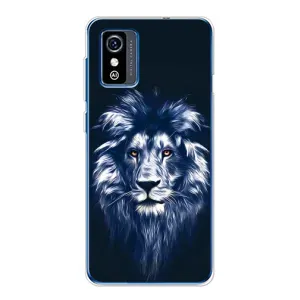 Чохол з картинкою ЛЕВ для ZTE Blade L9 (VPrint) (Синій Лев)