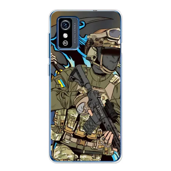 Чехол с принтом «Воин ВСУ» для ZTE Blade L9 Чехол с принтом «Воин ВСУ» для ZTE Blade L9