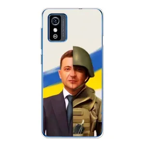 Чохол для ZTE Blade L9 (AlphaPrint - с принтом Зеленського) (Зеленский солдат)