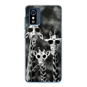 Силіконовий чохол з КАРТИНКАМИ літо для ZTE Blade L9 (AlphaPrint) (Жирафи в окулярах)