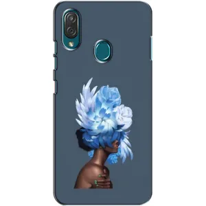 Чехлы (ART) Цветы на ZTE Blade V10 Vita (VPrint) (Цветы на голове)