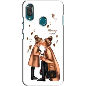 Чехол с печатью для ZTE Blade V10 Vita - (Мама с ребенком) (AlphaPrint) (Дочка и мама)