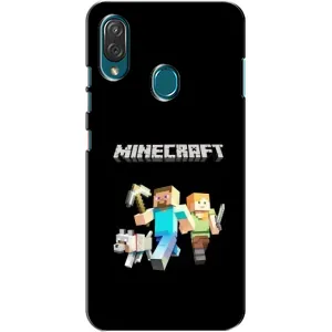 Чехол Майнкрафт на ZTE Blade V10 Vita (AlphaPrint) Minecraft (герои Minecraft)