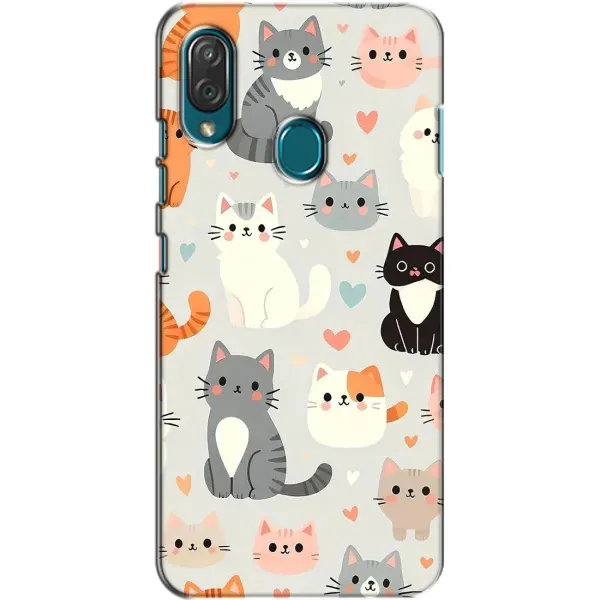 Чехол с принтом «Коллаж котов» для ZTE Blade V10 Vita