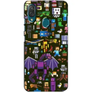 Чехол Майнкрафт на ZTE Blade V10 Vita (AlphaPrint) Minecraft (Коллаж Майнкрафт)
