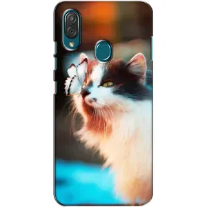 Чохол на ZTE Блейд V10 Віта з Котиками (VPrint) (Котик з метеликом)