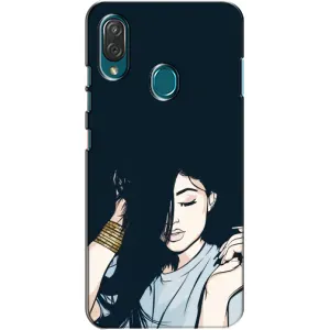 Чехол с печатью для ZTE Blade V10 Vita - (Мода) (AlphaPrint) (Красивая девочка)