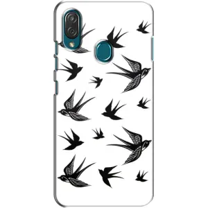 Чехол с птицами на ZTE Blade V10 Vita (VPrint) (Ласточки)