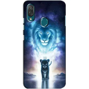 Чехол со Львом для ZTE Blade V10 Vita (VPrint) (Маленький лев)