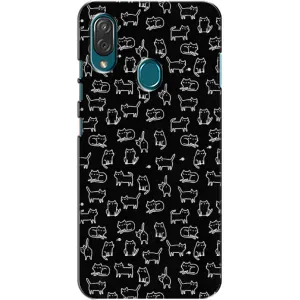 Чехол с принтом для ZTE Blade V10 Vita (AlphaPrint) Модные коты (Меленькие котики)