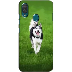 Чехол с Хаски для ZTE Blade V10 Vita - (AlphaPrint) (Радостный Хаски)
