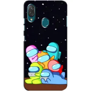 Чехол Амонг Ас для ZTE Blade V10 Vita (AlphaPrint) (Скины в космосе)