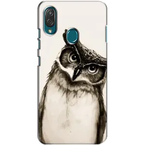 Чехол с птицами на ZTE Blade V10 Vita (VPrint) (Сова)