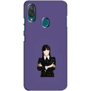 Чехлы Венсдей на ZTE Blade V10 Vita Уэнсдей (AlphaPrint) (Уэнздей в черном)
