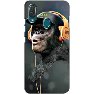 Чехол с Обезьянами ZTE Blade V10 Vita - (AlphaPrint) (В наушниках)
