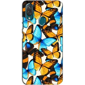 Чохол з принтом для ZTE Блейд V10 Віта - (Прикольні) (AlphaPrint) (Яскраві метелики)