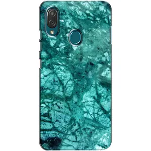 Мраморный чехол на ZTE Blade V10 Vita (VPrint) (Зеленый мрамор)