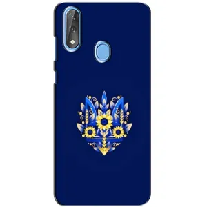 Чехлы для ZTE Blade V10  Укр. Символика (AlphaPrint) (Цветочный Герб)
