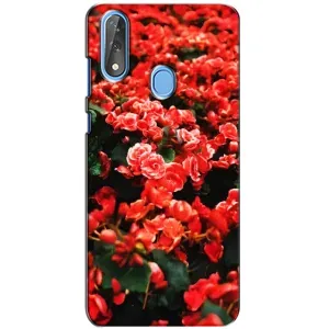 Чехлы с Цветами для ZTE Blade V10 (VPrint) (Цветы красные)