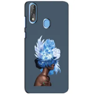 Чехлы (ART) Цветы на ZTE Blade V10 (VPrint) (Цветы на голове)