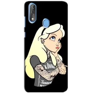 Чехол с печатью для ZTE Blade V10 - (Мода) (AlphaPrint) (Девочка в тату)