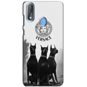 Чехлы VERSACE для ЗТЕ Блейд В10 (PREMIUMPrint) (Доберман Версаче)