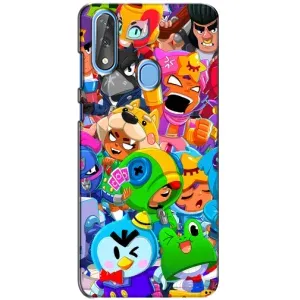Чехол для ZTE Blade V10 Бравл Старс (VPrint) (Герої Бравл Старс)