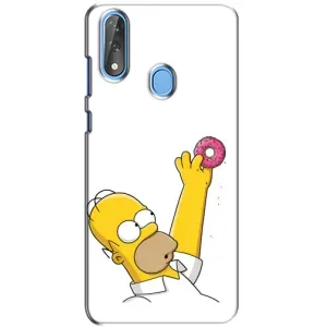 Чjхол з Сімпсонами для ZTE Blade V10 (VPrint) (Гомер з пончиком)