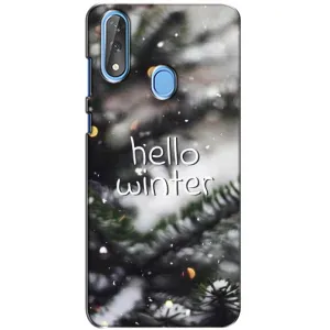 Новогодние, Праздничные Чехлы для ZTE Blade V10 - 2024 год (Hello winter)