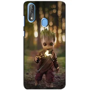 Чехол МАРВЕЛ для ЗТЕ Блейд В10 (AlphaPrint) (I am Groot)