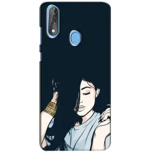 Чехол с печатью для ZTE Blade V10 - (Мода) (AlphaPrint) (Красивая девочка)