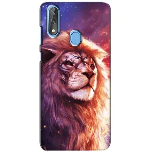 Чехол со Львом для ZTE Blade V10 (VPrint) (Красочный Лев)